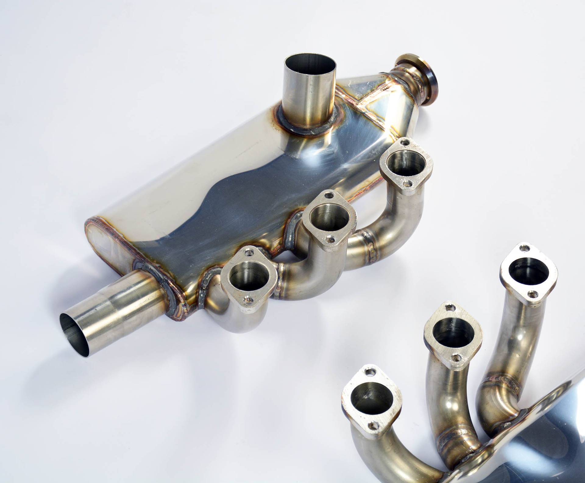 Fächerkrümmer Rechts - Links (Mit Wärmetauscher)